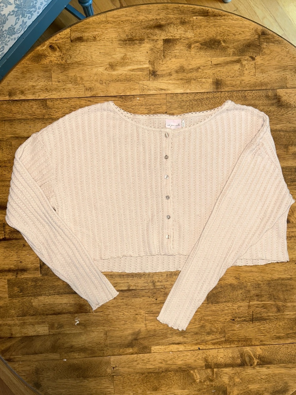 Urban Outfitters Cropped Button-Up Knit Cardigan